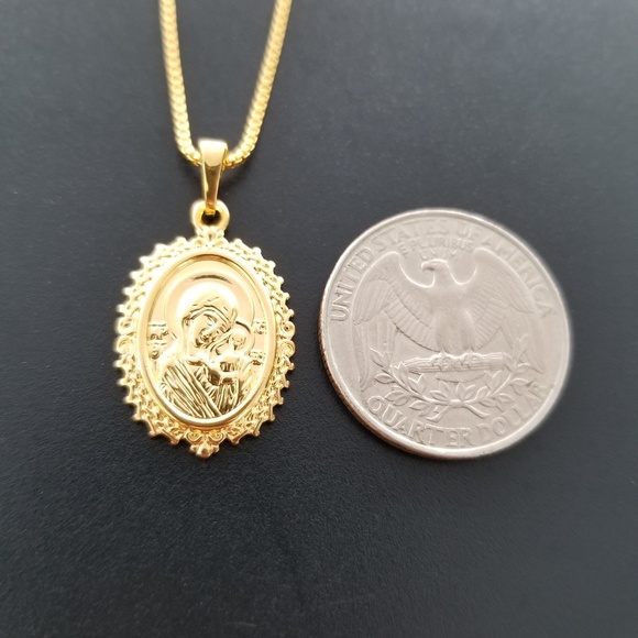 mary and baby jesus pendant
